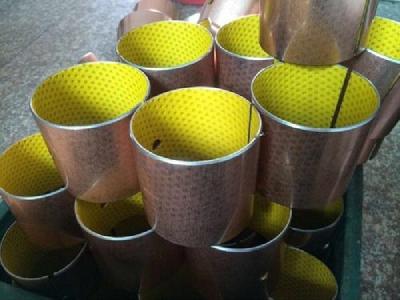 China Yellow POM Boundary Lubricated Bearing Split Type Lead Free Long Operating Life for sale