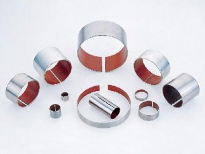 China 304 Stainless Steel Bushing , Red Lining Anti Corrosion Bearing For Marine Industrial for sale