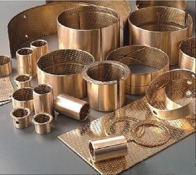 China Lifting Machinery Wrapped Bronze Bearing , Diamond Or Spherical Thin Wall Sleeve Bushing for sale
