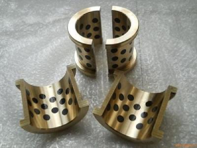 China Customizable Half Moon Bearing , Sintered Bronze Bushing Low Friction Coefficient for sale