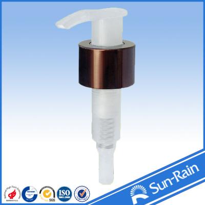 China Brown , White , Red Colorful Lotion Dispenser Pump with aluminium shell for sale
