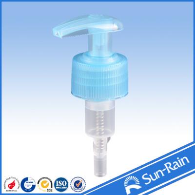 China Blue and transparent beautiful plastic bottle pumps for soap dispensers for sale