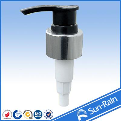 China Shiny metal soap 24/410 lotion pump dispenser for sale