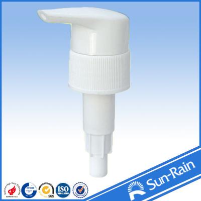 China 24mm non spill plastic lotion pump of ribbed lid for sale