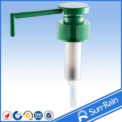 China Long nozzle green plastic closure 28 lotion pump dispenser from China yuyao for sale