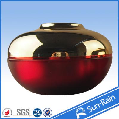 China 15g 30g 50g Top grade Luxury acrylic Plastic cream jars round Shape for sale