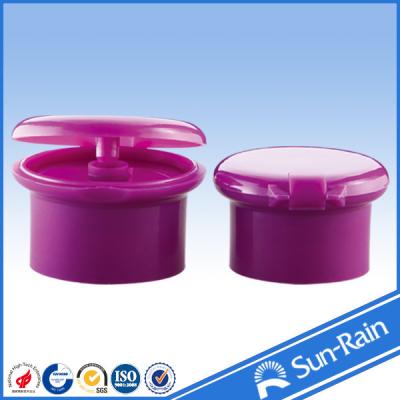 China Non spill plastic cap shampoo flip top bottle cap for cosmetic packaging for sale