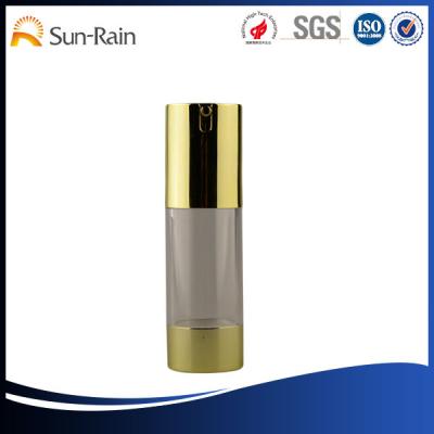 China Facial serum cosmetics airless dispenser bottles 15ml 30ml 50ml for sale