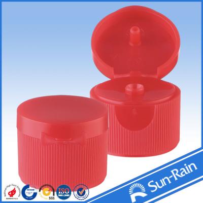China Red Standard flip top bottle cap , cosmetic shampoo bottle caps for sale