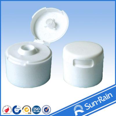 China SUNRAIN Cosmetic plastic flip top caps / covers 18/410 20/410 20/415 for sale
