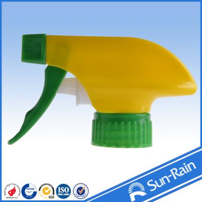 China 28mm Yellow Green Cosmetic trigger sprayers for bottles 28/400 28/410 28/415 for sale