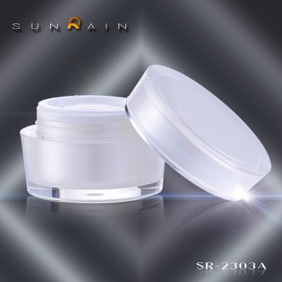 China Frascos de empacotamento 15g 30g 50g SR-2303A do cosmético de creme de cristal de PMMA à venda