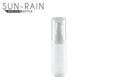 China Lotionspumpflaschen SR-2180A luftlosen Pumpflaschen der Plastik 15ml weiße luftlose zu verkaufen