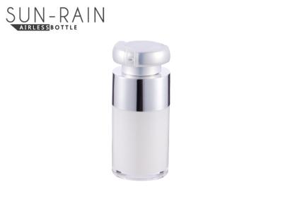 China Plastic PMMA 15ml airless pump bottles round lotion pump bottles SR-2278B for sale