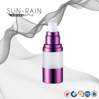 China Plastic classic airless pump bottle 30ml custom color size SR-2108J cosmetic pump bottles for sale