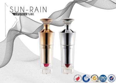 China ABS Gold Silver Empty Lipstick Tubes Case Transparent Outer Cap SM001 for sale
