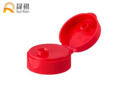 中国 シャンプーのビンの王冠のさまざまなサイズSR204Aのための赤いプラスチック帽子の円形ポンプ 販売のため