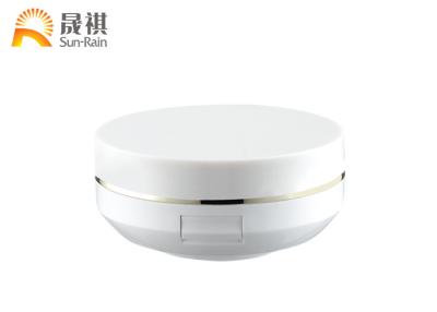 China Empty Acrylic Face Powder Compact  , BB Cushion Case 15g White Compact SF0808D for sale