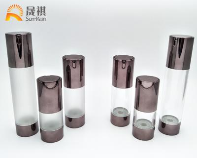 China garrafa mal ventilada da bomba da loção de 15ml 30ml 50ml UV COMO a garrafa vazia para o creme à venda