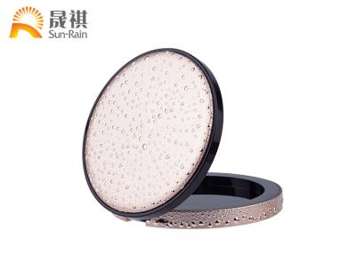 China Pink Round Empty Compact Powder Case Colorful Custom For Cosmetic Makeup for sale