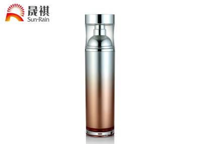 中国 PETGの物質的なオレンジ化粧品のローションの容器SR2219のPE内部100ml /120ml 販売のため
