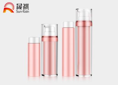 China Plastic spring airless bottle without tube refillable cosmetic bottles for sale