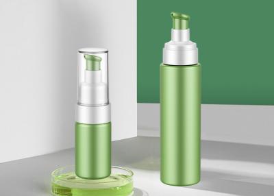 China Green Pet Pump Lotion Bottles Screw Cosmetic Pet Bottle Packaging for sale