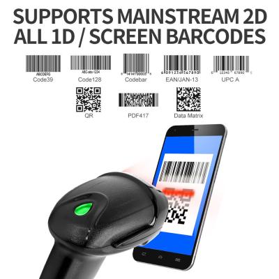 China BW-360H Handheld Wired 1D 2D Barcode Scanner Barcode Reader For Supermarket à venda