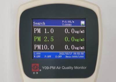 China 10W Particle Counter Outdoor Air Quality Monitor Y09-PM PM1.0 PM2.5 for sale
