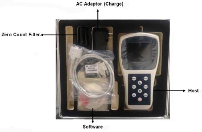 China Caudal Handheld do monitor 0.1cfm da qualidade do ar do sensor do laser à venda