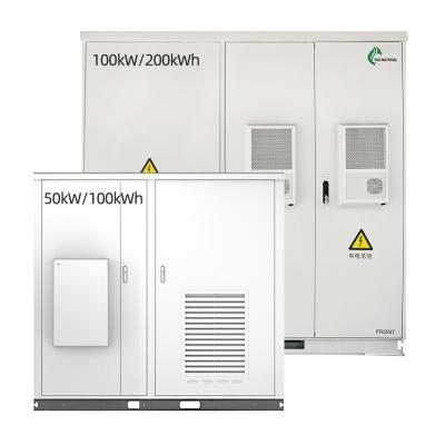 China Outdoor Lithium Battery Storage Cabinet 50kW 100kWh Electrical Storage Cabinet for sale