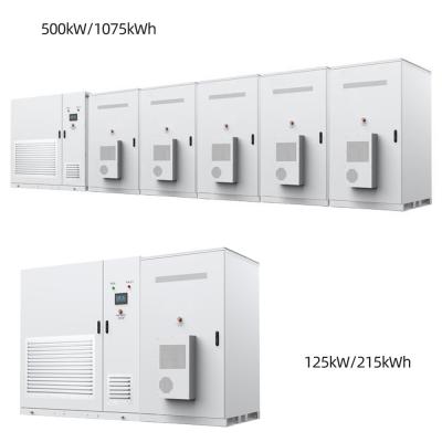 China 500kW 1075kWh Energy Storage Cabinet Built-In BMS Multiple Protections Te koop