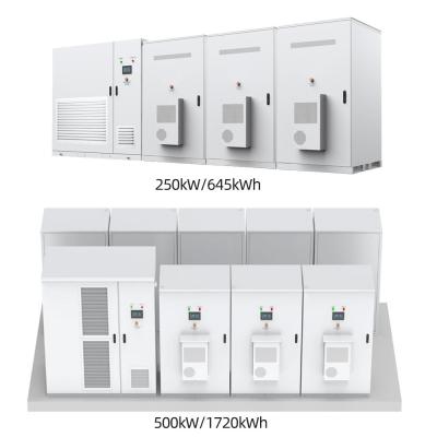 중국 High Capacity Energy Storage Cabinet Factory 250kW 500kW 판매용