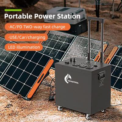 China High Capacity Rechargeable Portable Power Station 2500Wh Capacity Pure Sine Wave for sale