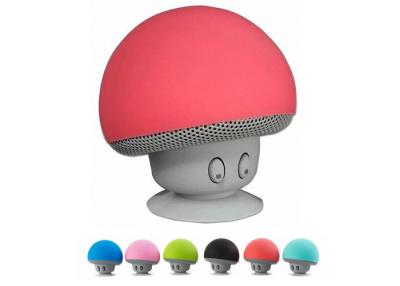 China Colorful Cartoon Mushroom Bluetooth Speaker , Portable Wireless Mini Speakers With Sucker for sale
