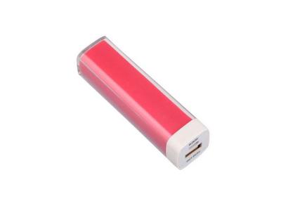 China Plastic Mobile Power Bank 2600 Mah Lipstick Portable Charger For Gift for sale