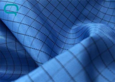 Chine Tissu de polyester d'ESD avec le fil carbone pour des vêtements de Cleanroom à vendre