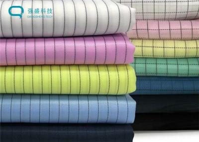 Chine Tissu de polyester avec le fil carbone pour des vêtements de Cleanroom à vendre
