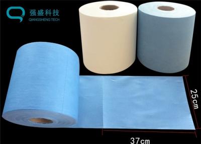 China Microfiber Wiper Rolls With Plastic Core For LED / LCM Industry for sale
