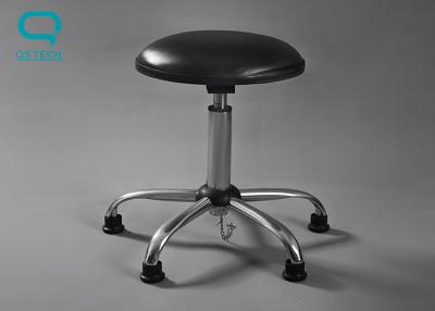 China ESD Safe Cleanroom Stool With Anti Slip Ring Leather Surface for sale