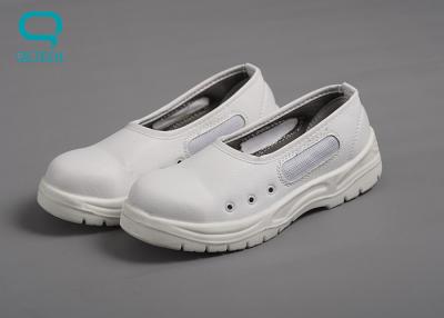China Leathering ESD Cleanroom Shoes With Effectively Leak Static Electricity Performance for sale