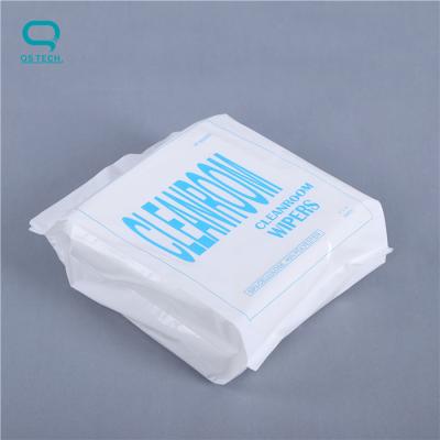 China 55% Microfiber 45% Polyester Camera Lens Wipe Cleanroom Wiper 52g/M2 Weight for sale