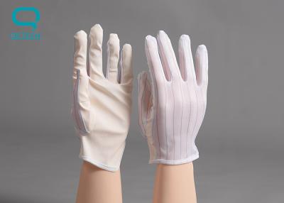 China Washable Anti Static Gloves , Nylon Work Gloves For Operating Electronic Devices for sale