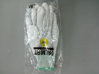 China ESD PU Palm Coated Cleanroom Gloves Anti Static Electronic Antiskid Longlife for sale