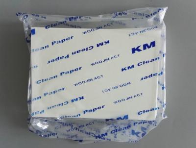 China Vierkante A4-Exemplaarcleanroom Document 70gsm Stofvrije Lage Deeltjes Witte Kleur Te koop