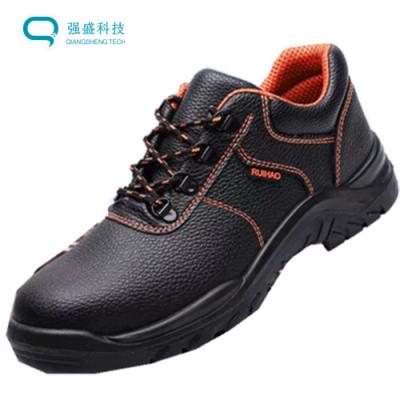 China PU Outsole Mens Safety Boots ESD Cleanroom Shoes Leather Upper Black for sale