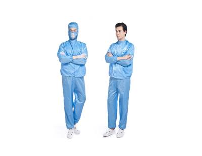 China Work 130g 100D Cleanroom Smock Jumpsuit Workwear Coverall Antistatic Lab Coat for sale