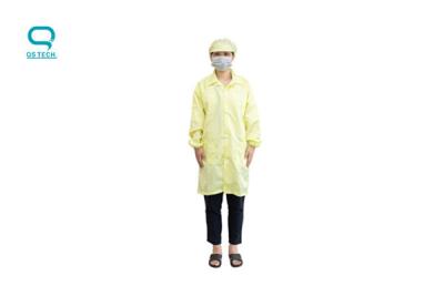 China ESD 100D Cleanroom Smock Gown Polyester Workwear Uniform for sale