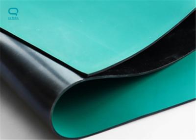 China Grüne statische Antistärke der Beleg-Werkstatt-Tabellen-Matten-EPA 2mm 3mm Gummi zu verkaufen