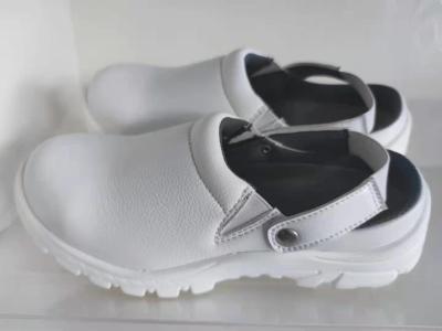 China PU estática anti del deslizador ISO9001 de los zapatos de seguridad del sitio limpio del casquillo del metal semi en venta